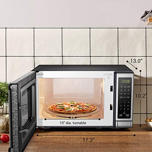 BLACK+DECKER Countertop Microwave Oven, 0.7 Cu.Ft, 700W, Stainless Steel — view 4