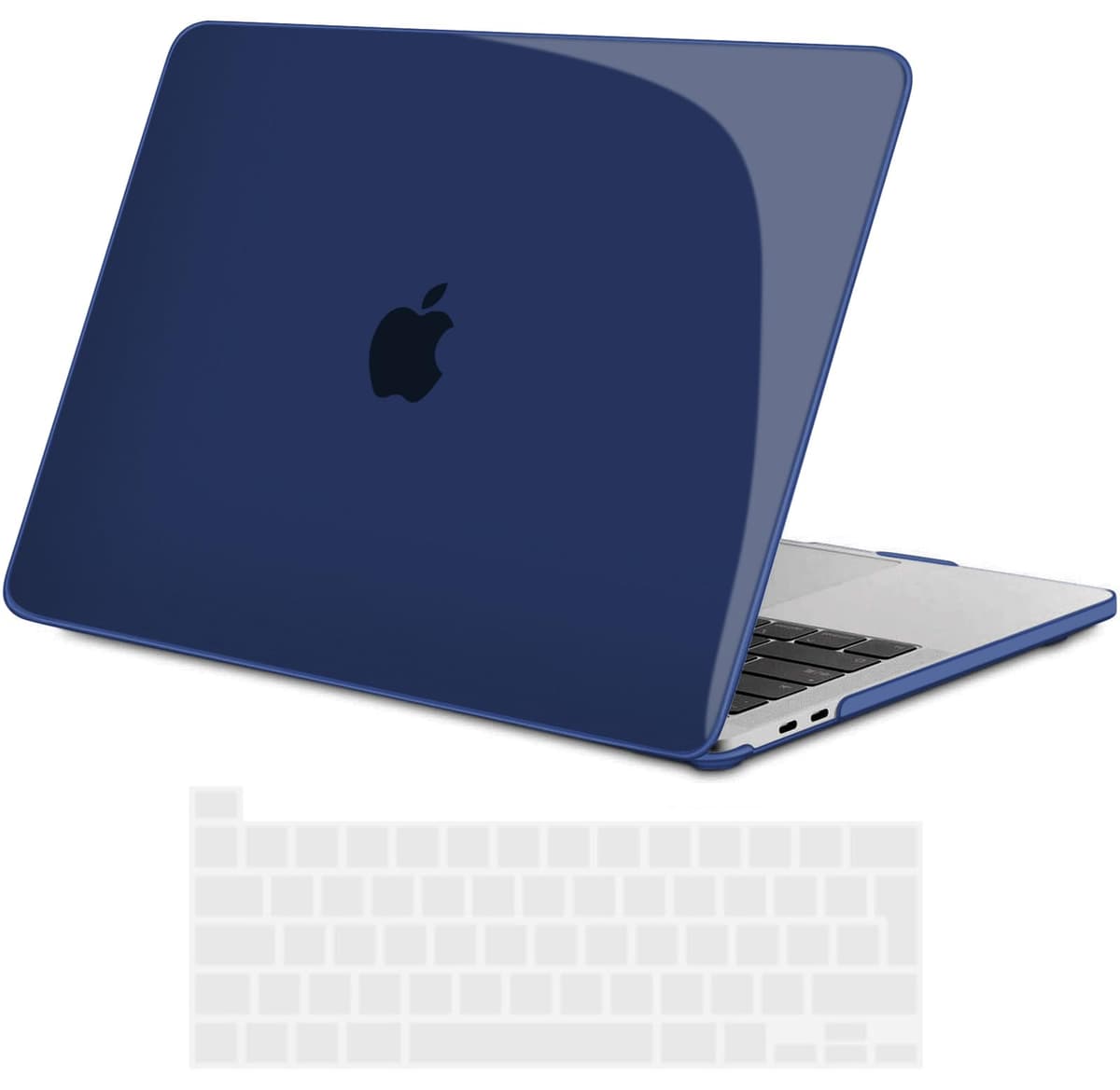 TECOOL Case compatible with MacBook Air M1 & MacBook Air 13 inch Retina 2020 2019 2018 (A2337 A2179 A1932), Plastic Snap On Hard Shell Cover & UK EU Keyboard Protector, Crystal Clear (Glossy) — view 33