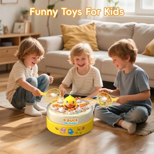 BDUCK+ Board Games for Toddlers, Kids Toys Jumping Ducks Game for Kids 4-8, 2 Players Family Board Game Interactive Educational Toy for Boys Girls, Birthday Gifts for Age 3 & Up — view 4