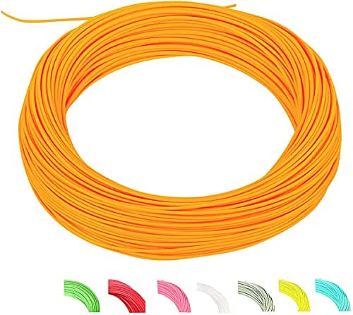Maxcatch Best Price Trout Fly Fishing Line; Weight Forward, Floating Fly Line (1F/2F/3F/4F/5F/6F/7F/8F/9F/10F)(Orange WF8F)