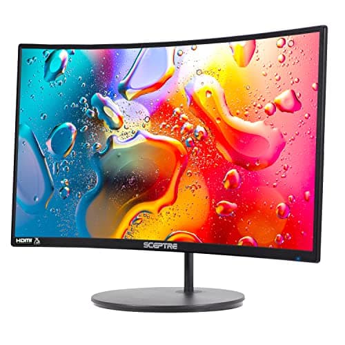 Sceptre Curved 24-inch Gaming Monitor 1080p R1500 98% sRGB HDMI x2 VGA Build-in Speakers, VESA Wall Mount Machine Black (C248W-1920RN Series) — view 2