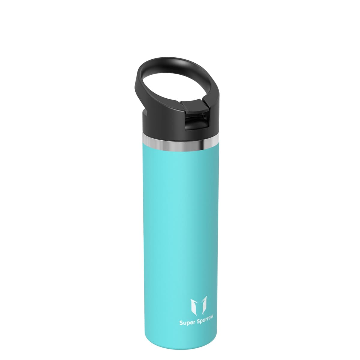 Super Sparrow Botella de Agua Acero Inoxidable - Botella Termica Boca Ancha con Paja 750ml - Sin BPA, para Gimnasio, Deporte, Oficina, Yoga, Ciclismo — view 2