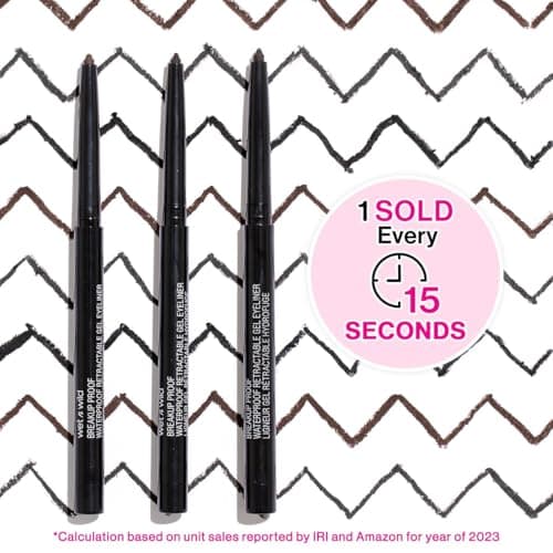 wet n wild Mega Last Breakup Proof Waterproof Retractable Gel Eyeliner - Ultra Pigmented 16-Hour Long Wear, Smudge Proof Satin Finish Formula, Cruelty-Free & Vegan - Charcoal — view 5