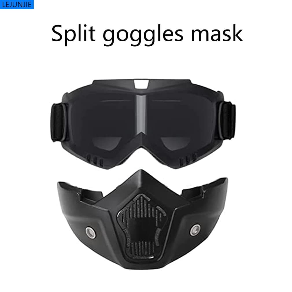Cascos tácticos Mich con máscara Desmontable para Airsoft, Paintball y Caza Actividades al Aire Libre — view 4
