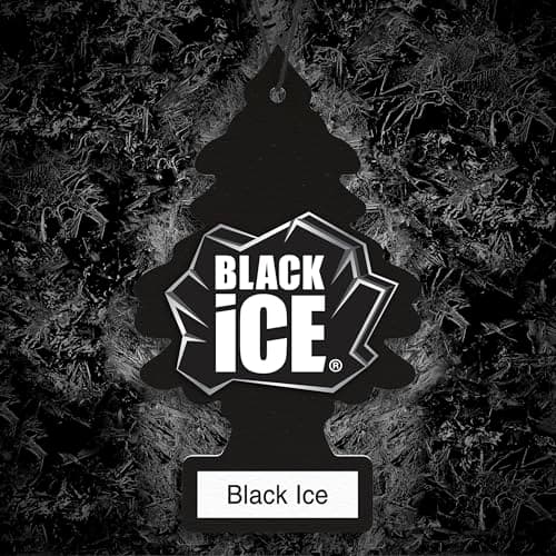 LITTLE TREES Car Air Freshener | Hanging Tree Provides Long Lasting Scent for Auto and Home | Black Ice, 24 Air Fresheners — view 2