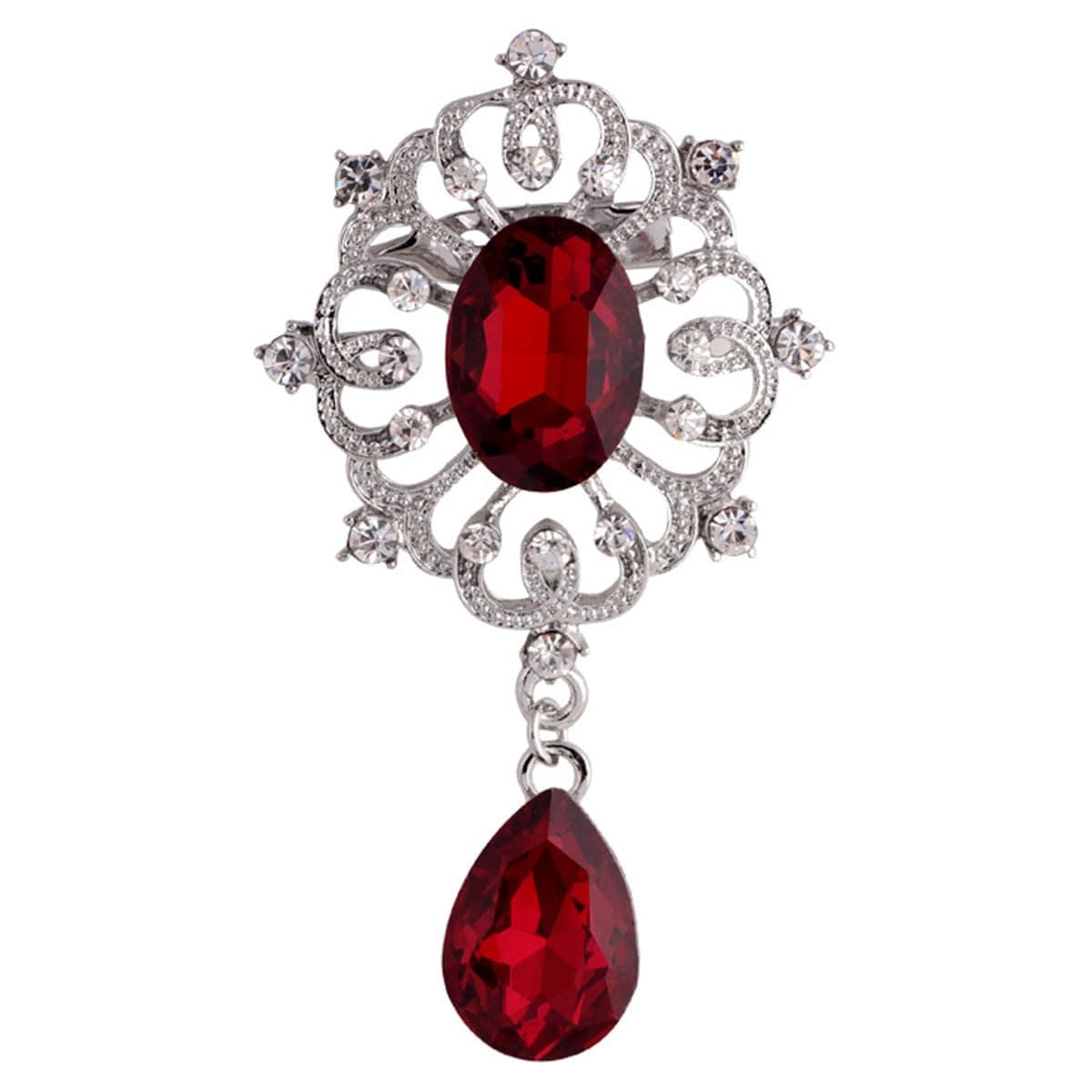 FAIRYGATE Anti Exposure Fixed Brooches Women Unisex Vintage Rhinestone Office Party Brooch Pins Lapel Pin Dress Suit Accessories Boutonniere — view 23