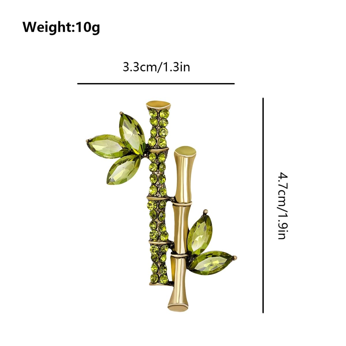 FAIRYGATE Rhinestone Brooch Clothing Jewellery Accessories Fashion Elegant Shiny Crystal Teardrop Brooches Wreath Pendent Lapel Pin，B36 — view 2
