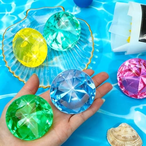 MARFOREVER Extra Large Diving Gem Pool Toys 60MM Extra Big Diamond Boho — view 2