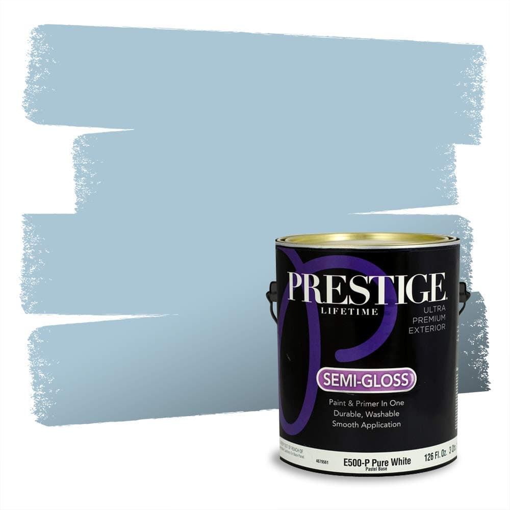 PRESTIGE Paints Interior Paint and Primer In One, 1-Gallon, Semi-Gloss, Comparable Match of Valspar* Dewdrop* — view 795