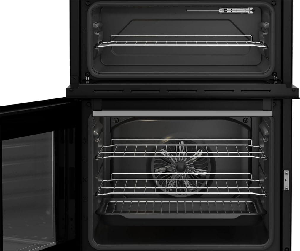 Beko Pro AeroPerfect FDC6731S 60cm Electric Ceramic Cooker with Double Oven, Ceramic Hob, Fan Cooking, Easy Clean, Silver — view 2