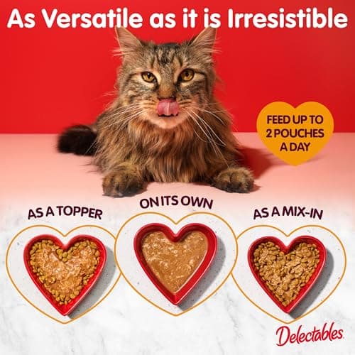 Delectables Lickable Treat Bisque Wet Cat Treat with Real Tuna, Food Topper, Hydrating, Grain-Free, No Fillers, By-Products, Added Preservatives, 1.4oz Pouch, 12ct — view 4