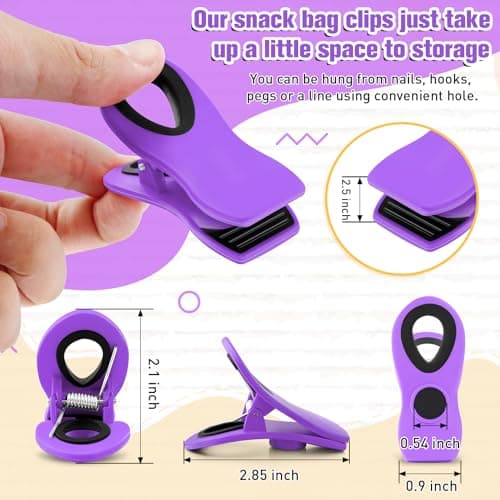 FINDMAG Chip Clips Bag Clips, 12 Pack Bag Clip for Food Storage, Magnetic Chip Clip for Chips, Refrigerator, Kitchen Organization, Office Paper Clamps, Cloth Pins, RV Accessories, Multicolor — view 2