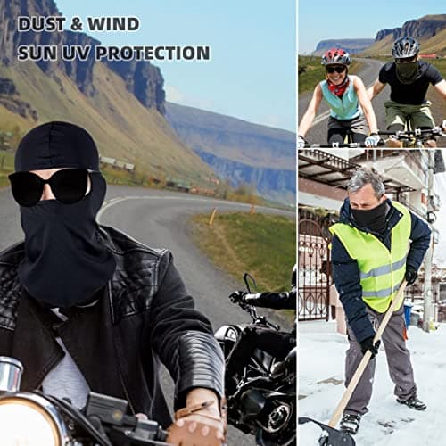 Zolenlo 6 Pack Ski Mask Balaclava Face Masks for Men Women Pooh Shiesty Mask Outdoor Full Cover Summer&Winter Protection Black