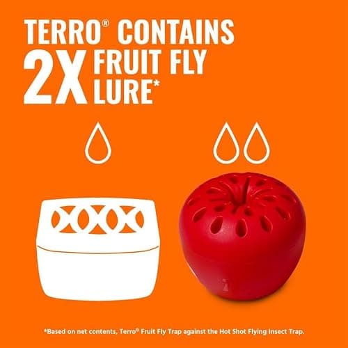 TERRO Fruit Fly Trap, 6-Pack Indoor Fly Traps with 270 Days Lure Supply — view 4