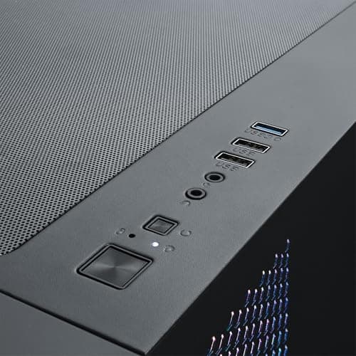 HYPER CYBER Quantum Gaming PC Desktop Computer, AMD Ryzen 7 7800X3D, Radeon RX 9060 XT, 64GB DDR5, 1TB SSD, 360 LCD Liquid Cooler, Windows 11 Home, RGB Lighting, Ready to Use — view 8