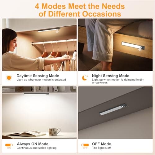 Gritin 10.2inch Under Cabinet Lighting Rechargeable 2 Pack — view 5