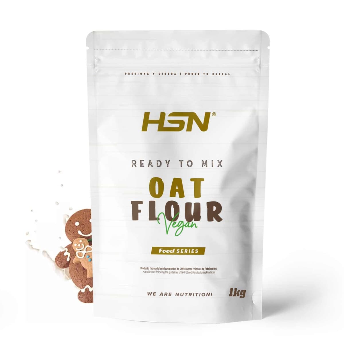 HSN Harina de Avena de Sabores Instantánea en Polvo | Sin Sabor 3Kg = 60 Tomas por Envase | Sin Azúcares Añadidos | Ideal Tortitas de Avena, Batidos de Proteínas | No-GMO, Vegano — view 25