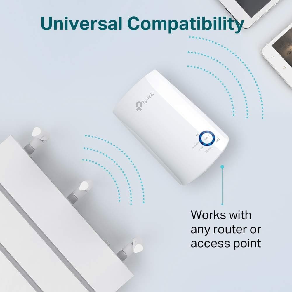 TP-Link TL-WA850RE N300Mbps WiFi Extender Booster, Ethernet Port, Internet Booster, Access Point,WiFi Repeater, WiFi Extender,App Control, WiFi Booster Range Extender, Plug & Play,UK Plug — view 4