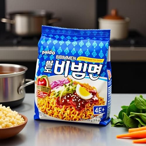 VALUBNDL: Paldo Bibim Men Cold Spicy Noodles (8-Pack) – 2 Bundles of 4 – Authentic Korean Spicy Brothless Ramen – Sweet & Tangy Apple Sauce – VALUBNDL Signature Bundle — view 5