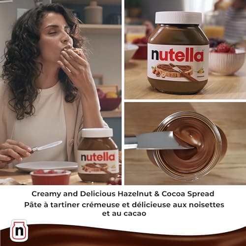 NUTELLA Hazelnut Spread with Cocoa for Breakfast - 725 g Jar - 2 Pack - 1450 g — view 4