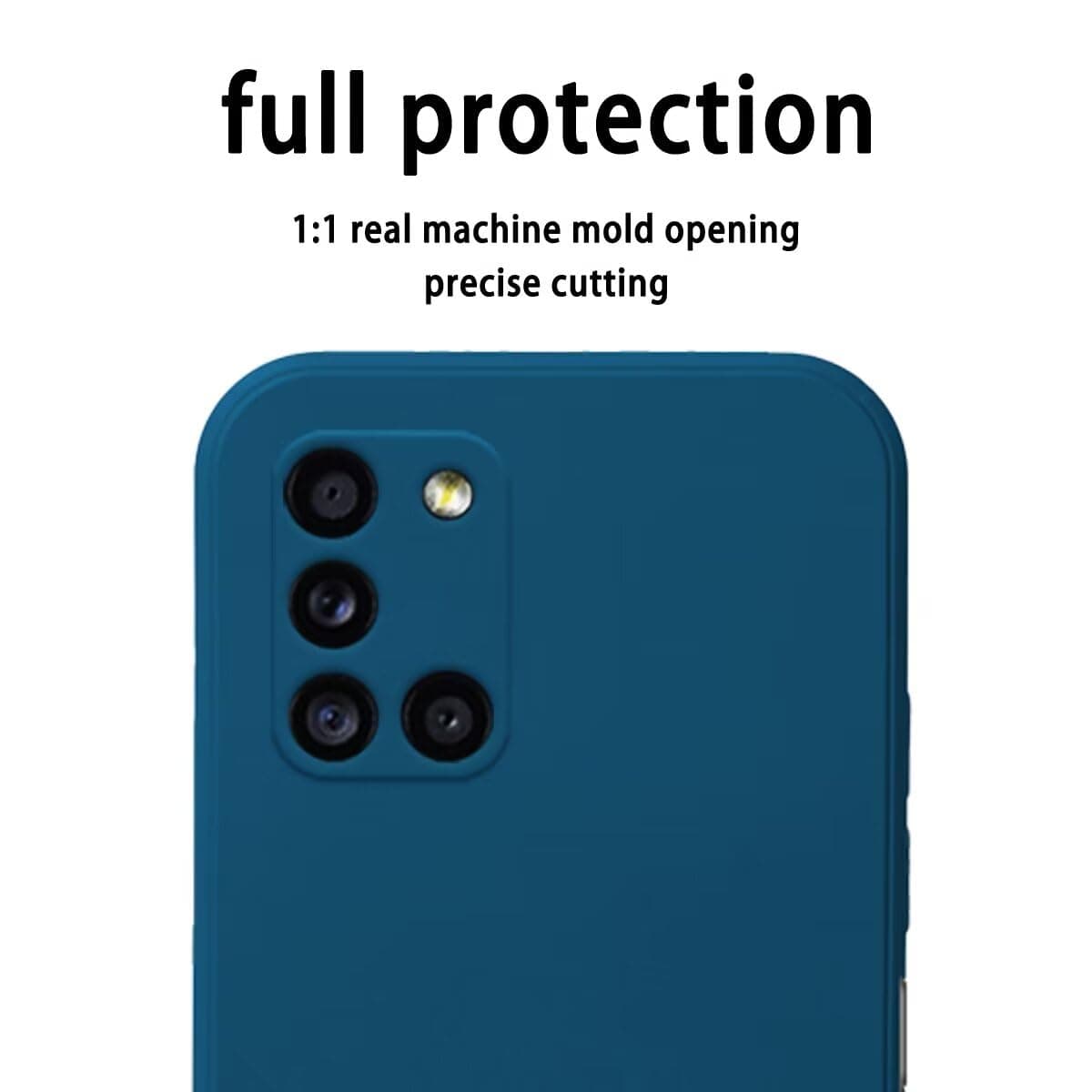 Topme Funda para Samsung Galaxy A31 (6.4" Inches) Carcasa Caja Case Estuche, Funda Protectora de Piel de Silicona TPU - Azul Claro — view 2