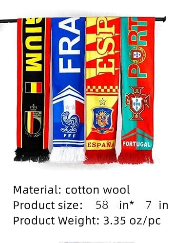 World Cup 2026 Soccer Scarf,2-Pack National Team Football Scarf, Double-Sided Logo Print, Flannel Fan Scarf (Australia)