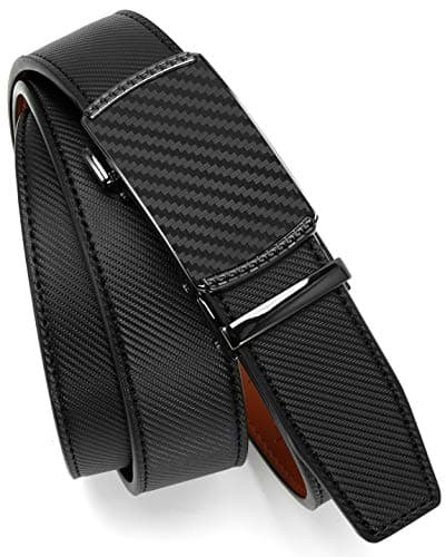 CHAOREN Mens Belt Leather Ratchet Belt - Customizable Fit, Effortless Style (35mm) — view 6