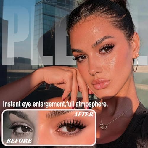 Flaunt Lash Clusters Wispy Eyelash Clusters 10-16mm DIY Cluster Lashes D Curl Natural Lashes Clusters Mink Lash Extensions with Thin Band for Daily Wear by Pleell — view 3