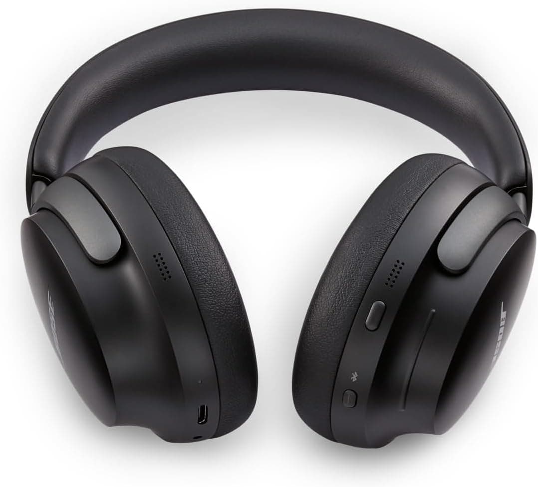 Bose QuietComfort Ultra Bluetooth Wireless Noise Cancelling Headphones for music with Spatial Audio, Over-the-Ear Headphones with Mic, Up to 24 Hours of Battery Life, Black — view 4