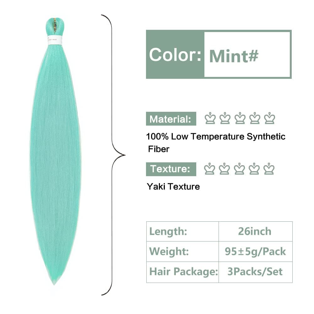 YDDM Capelli Per Treccine Africane Morado Extension Treccine Texture Yaki Easy Install per Principianti 32 Pollici 3 Pezzi Capelli Leggeri e Naturali per Box Braids, Twist e Crochet — view 274