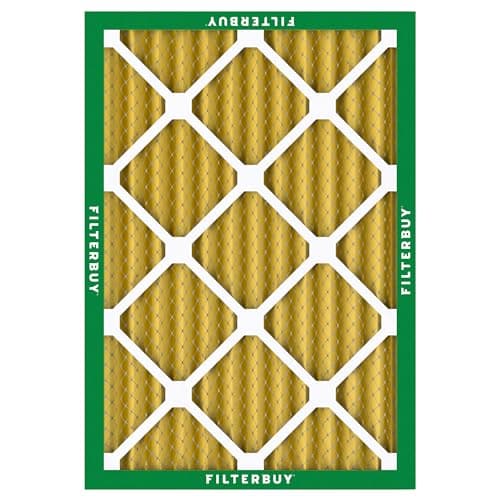 Filterbuy 16x20x2 Air Filter MERV 11 Superior Pet & Allergy Defense (2-Pack), Electrostatic Pleated HVAC AC Furnace Filters Replacement, Made in USA (Actual Size: 15.50 x 19.50 x 1.75) — view 8