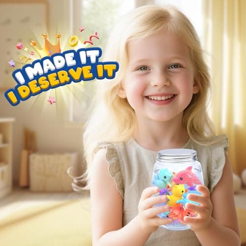 Magic Water Elf Toy Craft Kits for Kids, DIY Your Own Aqua Fairy Water Pets & Squishy Maker Toys with 10 Magic Gels and 8 Molds, Art Supplies Arts and Crafts for Kids Boys and Girls Ages 4-8 6-8 — view 5