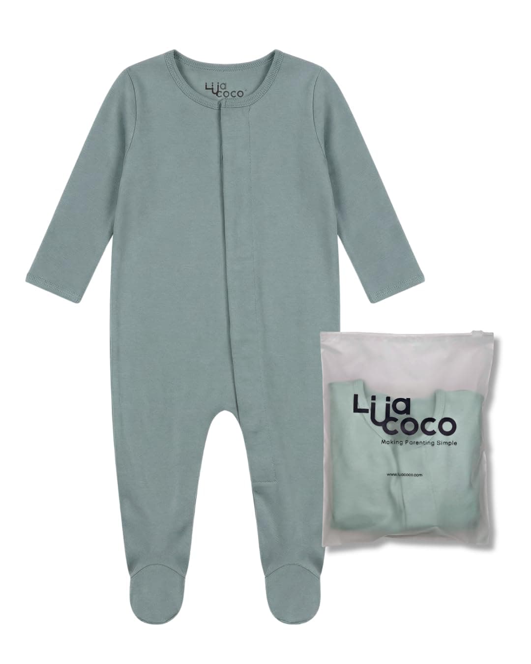 LuaCoco Pijama Magnético Bebé 100% Algodón Orgánico Premium | Olvidate de Cremalleras y Botoneras Incomodas | Manoplas Plegables y Pies Cubiertos | Cambios de Pañal Rápidos | Unisex 0-12 Meses — view 8