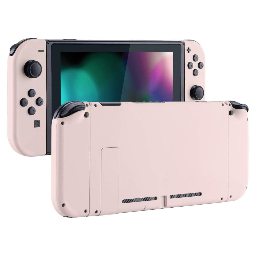 eXtremeRate Back Plate for Nintendo Switch Console, NS Joy con Handheld Controller Housing with Full Set Buttons, DIY Replacement Shell for Nintendo Switch - Chrome Gold — view 13