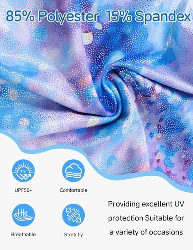 Ewbob Gymnastics Leotards for Girls Sparkly Biketards Dance Unitard with Shorts Quick Dry Sleeveless One-Piece Bodysuits Outfits 2-10 Years（004-2-3Y） — view 4