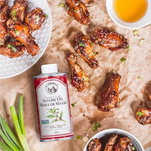 La Tourangelle Toasted Sesame Oil, Great for Cooking, Add to Noodles, Stir-Fry, Vegetables, Vinaigrettes, and Marinades, 500 mL 16.9 fl oz — view 5