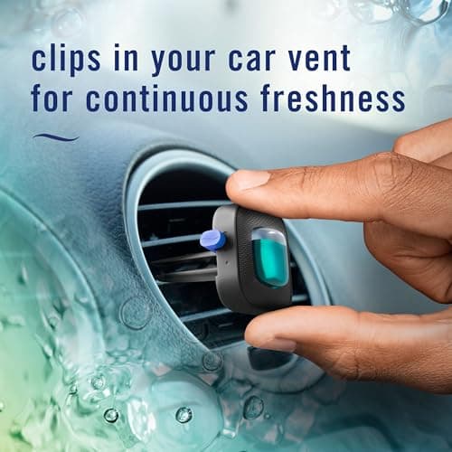 Febreze Unstopables Car Odor-Fighting Car Freshener Vent Clip Fresh Scent, .07 oz. Car Vent Clip, Pack of 4 — view 4