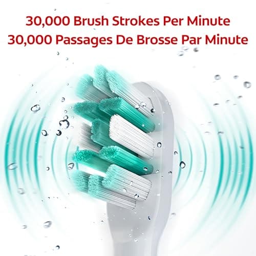 Colgate Total Adult Sonic Toothbrush, Soft Bristled Battery Powered Electric Toothbrush, Fights Cavities, Plaque, Gingivitis, Bad Breath, Stains, and More, 30,000 Brush Strokes Per Minute, 1 Pack — view 4