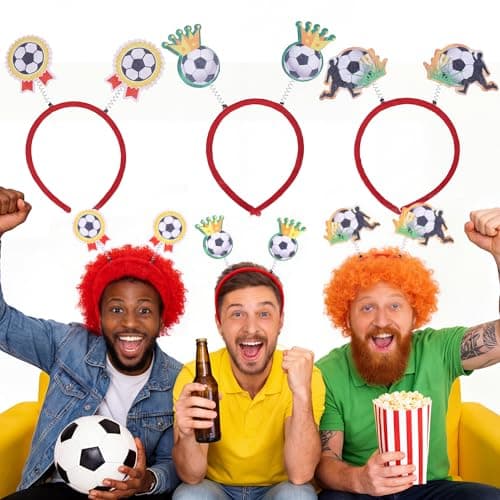 Mejreiik Soccer Headbands 2026 World Cup Party Accessories,soccer decorations and fan gear Sports Themed Party Favors & Decorations 3PCS