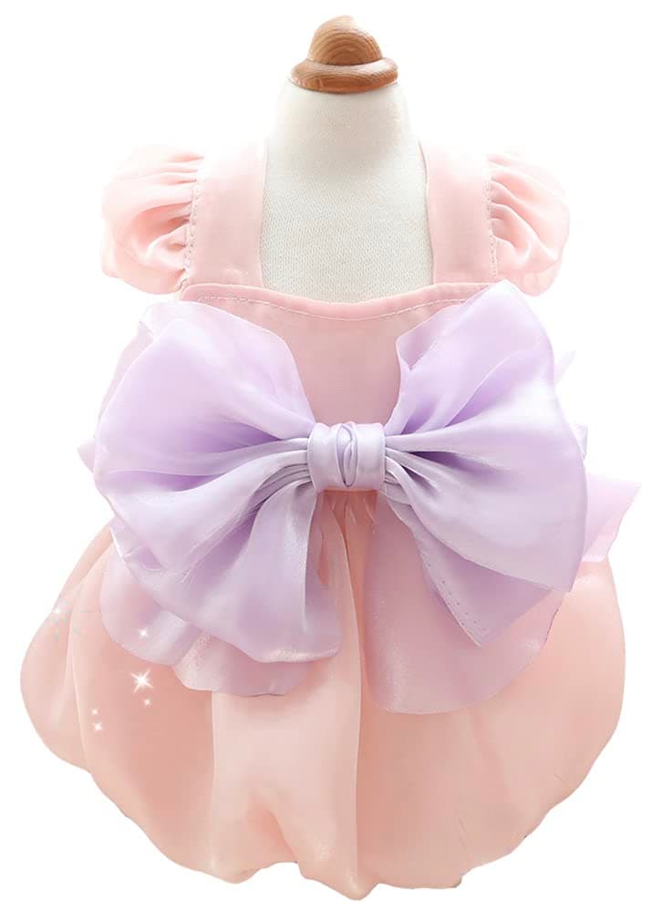 MaruPet Fashion Sweet Puppy Dog Chiffon Princess Dress for EXTRAL Small and Small Dog Pink S — view 14