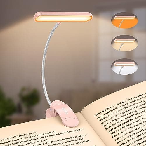 Gritin Rechargeable Book Light for Reading in Bed with 19 LED