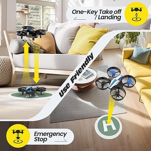 Holy Stone Mini Drone for Kids and Beginners RC Nano Quadcopter Indoor Small Helicopter Plane with Auto Hovering, 3D Flip, Headless Mode and 3 Batteries, Great Gift Toy for Boys and Girls — view 5
