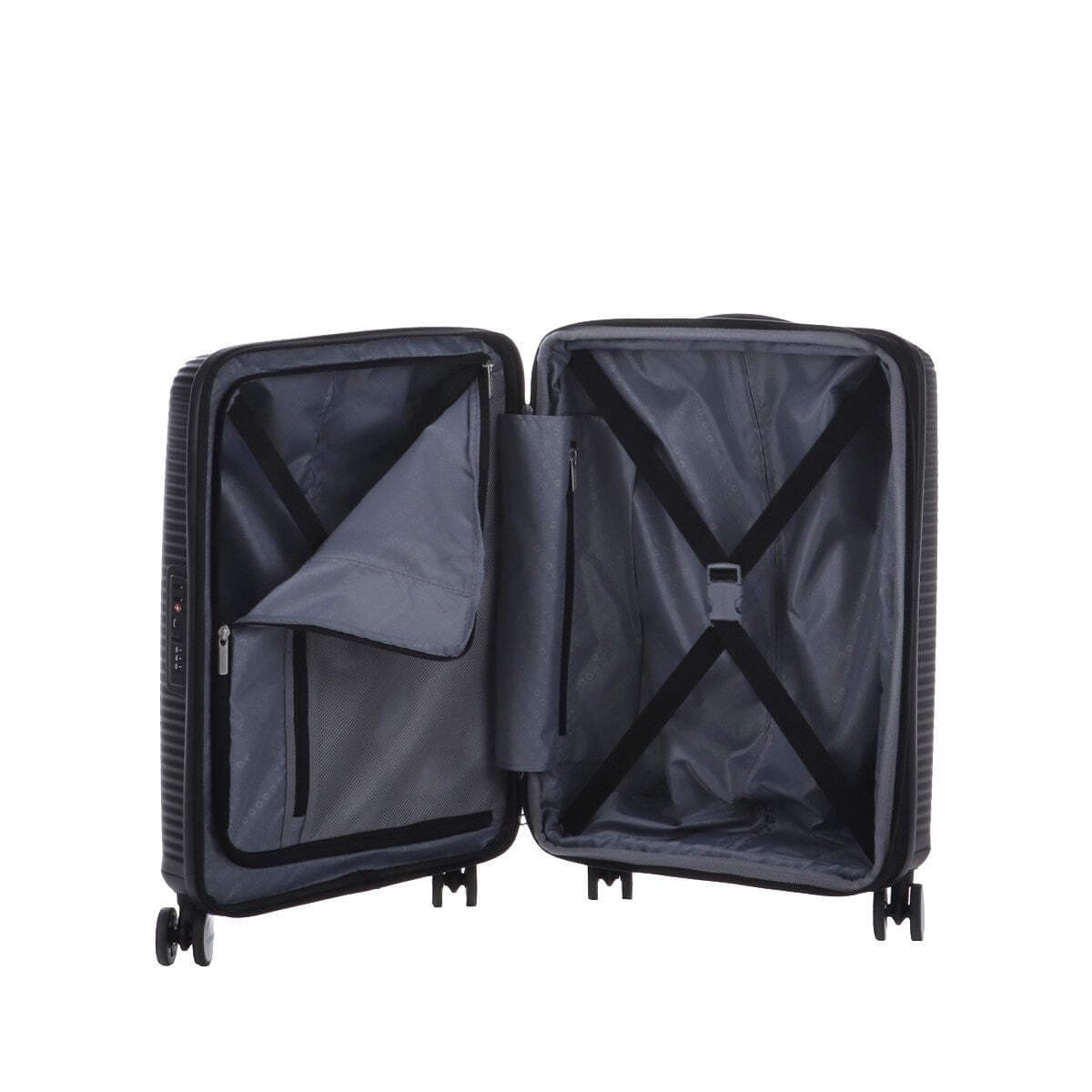 American Tourister Soundbox - Spinner S Expandible Maleta de Cabina, 55 cm, 35.5/41 L, Negro (Bass Black) — view 2