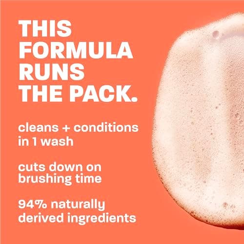 TropiClean 2-in-1 Dog Shampoo and Conditioner, Moisturizing Dog Detangler, Puppy Safe, Made in the USA, Papaya Scent, Cat & Kitten Safe, 20oz. — view 2