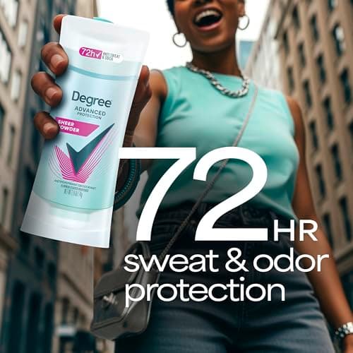 Degree Advanced Protection Antiperspirant Deodorant Sheer Powder for 72-Hour Sweat & Odor Control for Women, with Body Heat Activated Technology, 2.6 oz — view 5