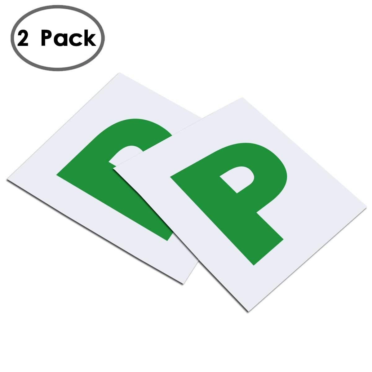 Onarway Fully Magnetic P Plates for New Drivers, 2 Pack Whole-Magnetic Plate - Non Scratch Vehicle Paint — view 2