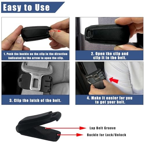 Positioner Clip, Shoulder Belt Adjuster for Neck & Shoulder Comfort, Stopper Clamps Positioner, 2 Pcs — view 5