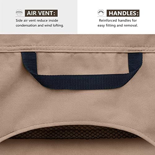 ULTCOVER Waterproof Patio Chair Cover – Outdoor Lounge Deep Seat Single Lawn Chair Cover 2 Pack Fits Up to 28W x 30D x 32H inches — view 3