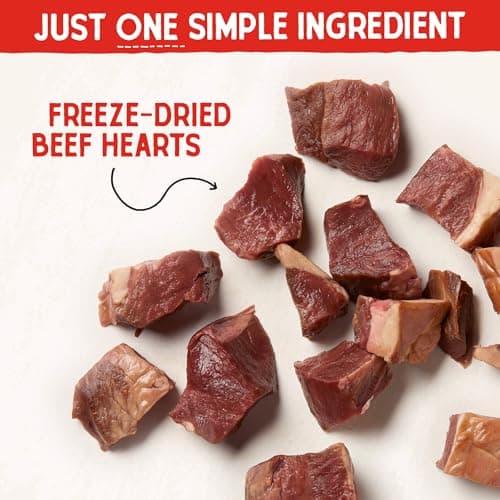 Stella & Chewy's Freeze-Dried Raw Beef Heart Dog Treats - Single Ingredient, No Additives - Premium Training Treats - Perfect For Picky Eaters - 3oz Bag — view 6