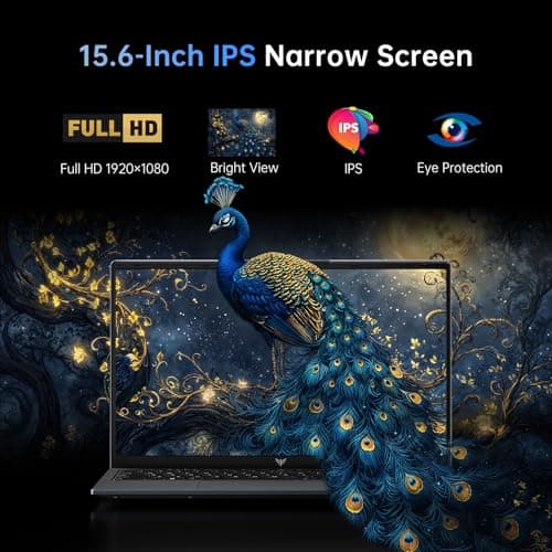 KONZID 2026 Laptop with AMD Ryzen 3 4300U Processor(Up to 3.7GHz), AMD Radeon Graphics,16GB DDR4 512GB NVMe SSD, Wi-Fi,Type-C,Webcam,15.6" Full HD IPS Display Portable Windows 11 Laptop Computer — view 3